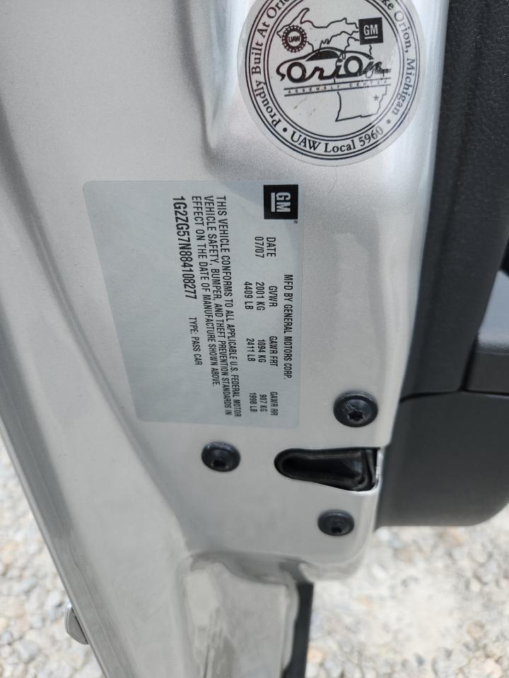 2008 Pontiac G6 Base VIN: 1G2ZG57N884102877 Lot: 65020285