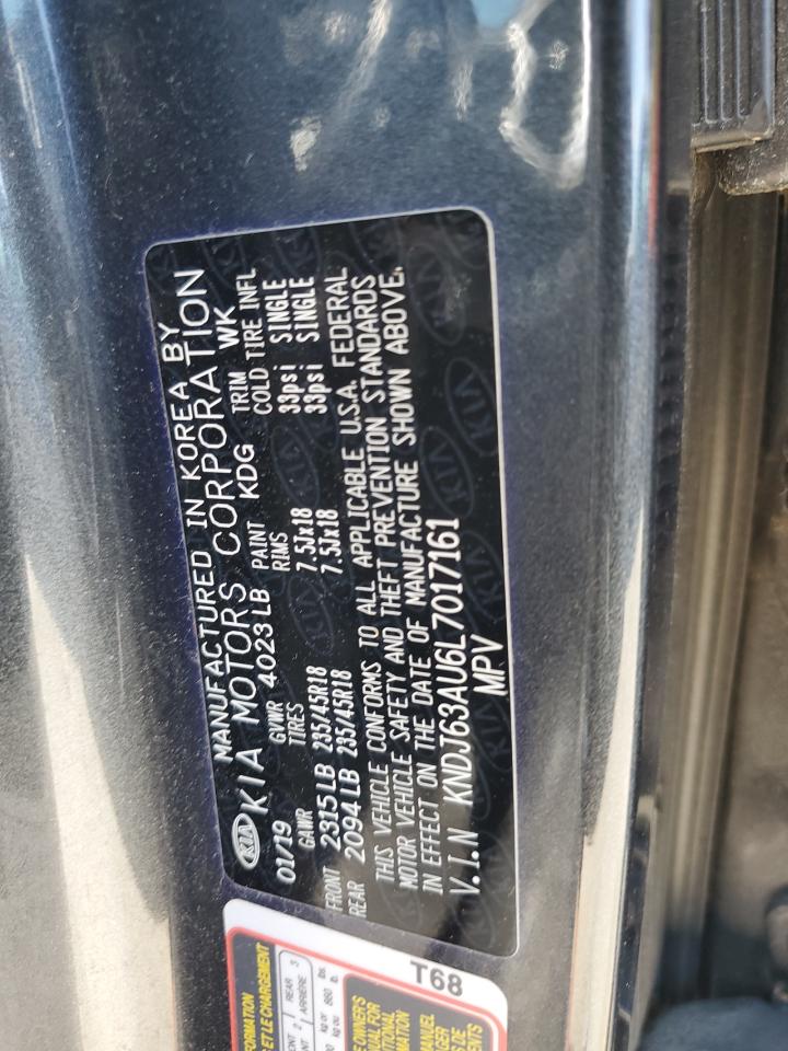 2020 Kia Soul Gt Line VIN: KNDJ63AU6L7017161 Lot: 63914975