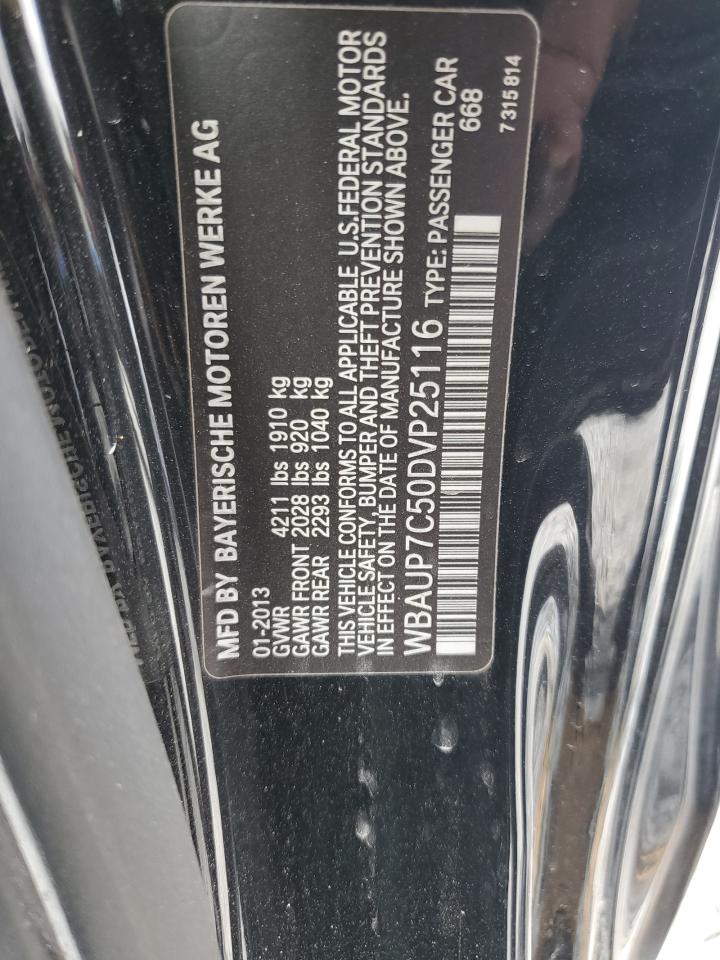 2013 BMW 128 I VIN: WBAUP7C50DVP25116 Lot: 64824845