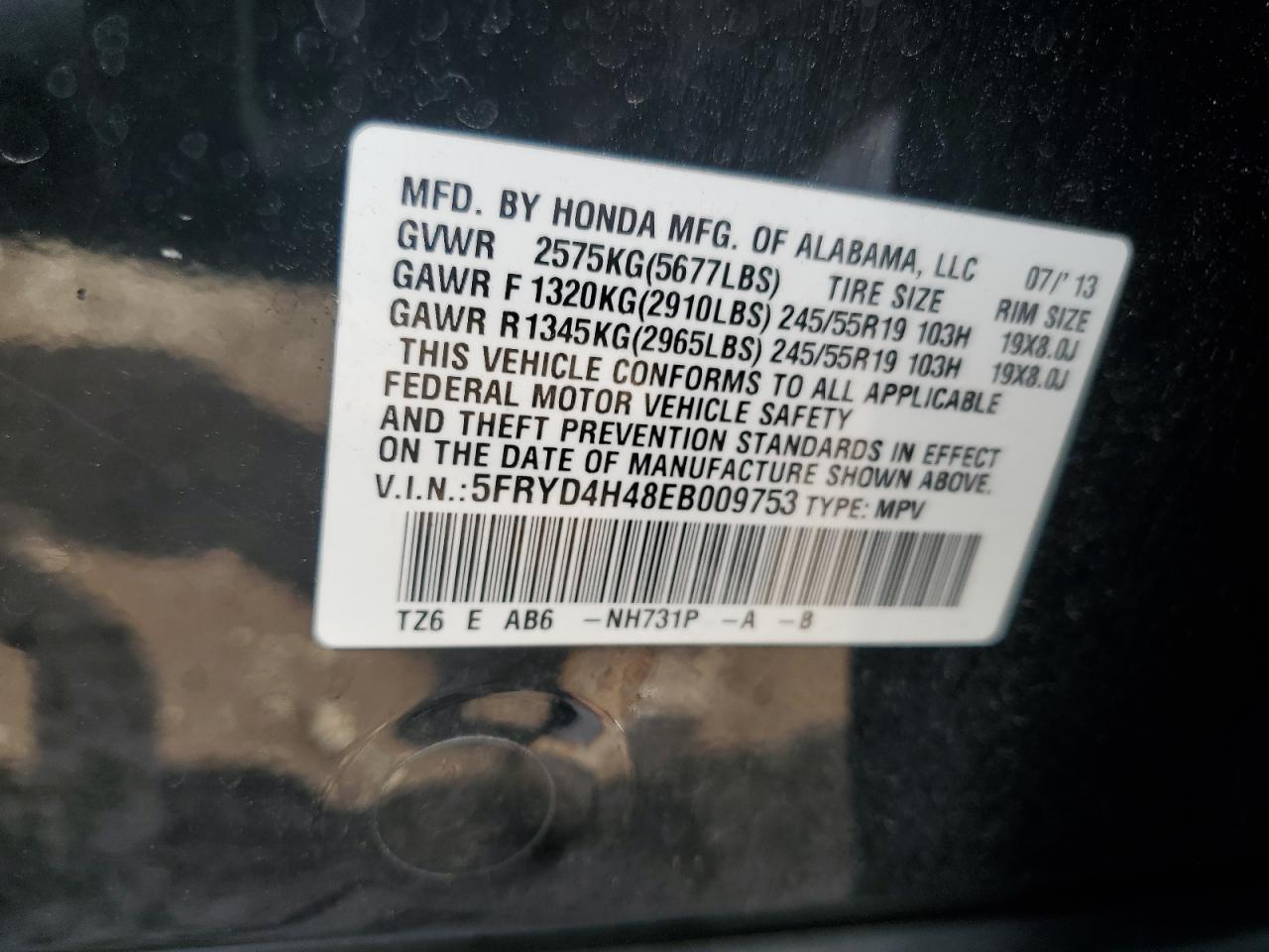 5fryd4h48eb009753 5FRYD4H48EB009753 2014 Acura Mdx Technology