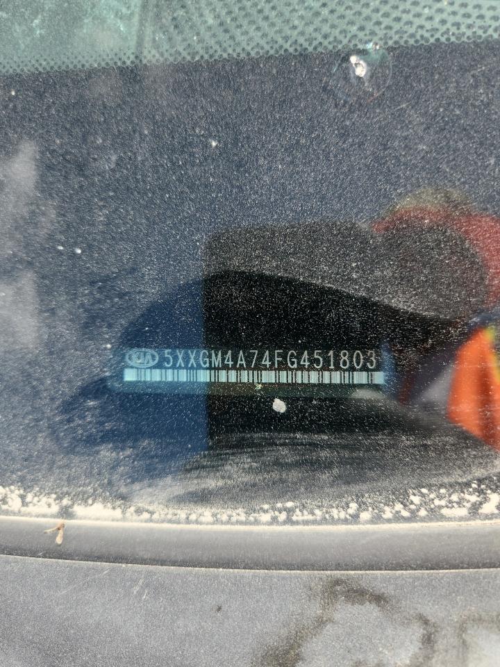 5xxgm4a74fg451803 5XXGM4A74FG451803 2015 Kia Optima Lx