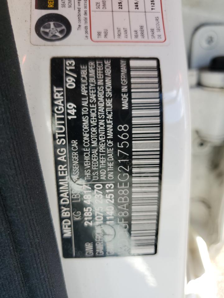 2014 Mercedes-Benz C 300 4Matic VIN: WDDGF8AB8EG217568 Lot: 64552225