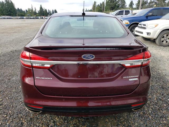 Sedans FORD FUSION 2017 Burgundy