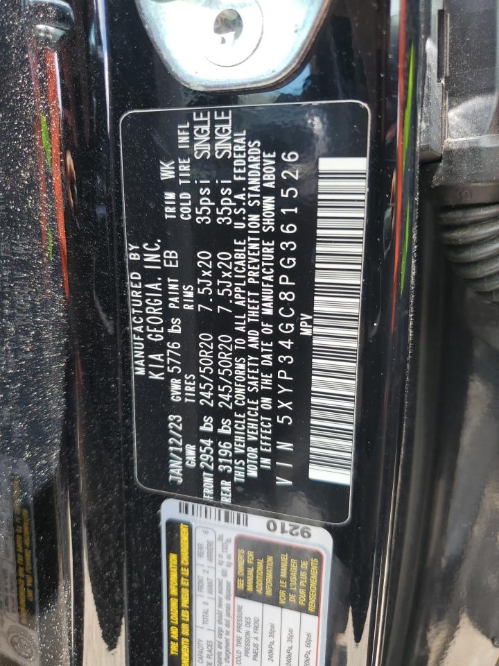 2023 Kia Telluride Ex VIN: 5XYP34GC8PG361526 Lot: 64473655