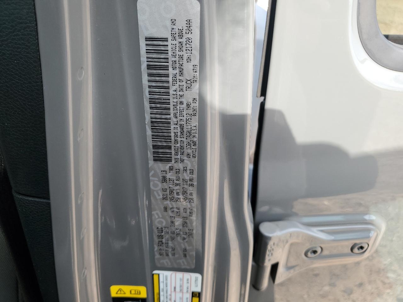 2020 Jeep Gladiator Sport VIN: 1C6HJTAG0LL177512 Lot: 64352545