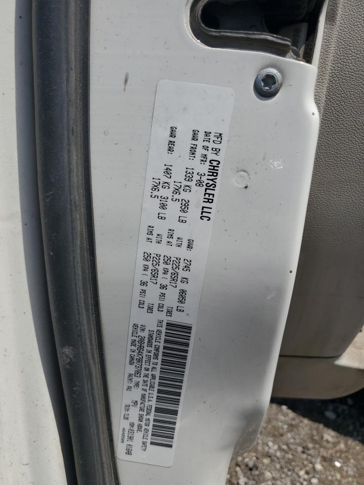 2008 Chrysler Town & Country Limited VIN: 2A8HR64X78R737063 Lot: 86542825