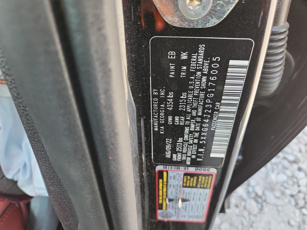 2023 Kia K5 Gt Line VIN: 5XXG64J23PG176005 Lot: 64326405