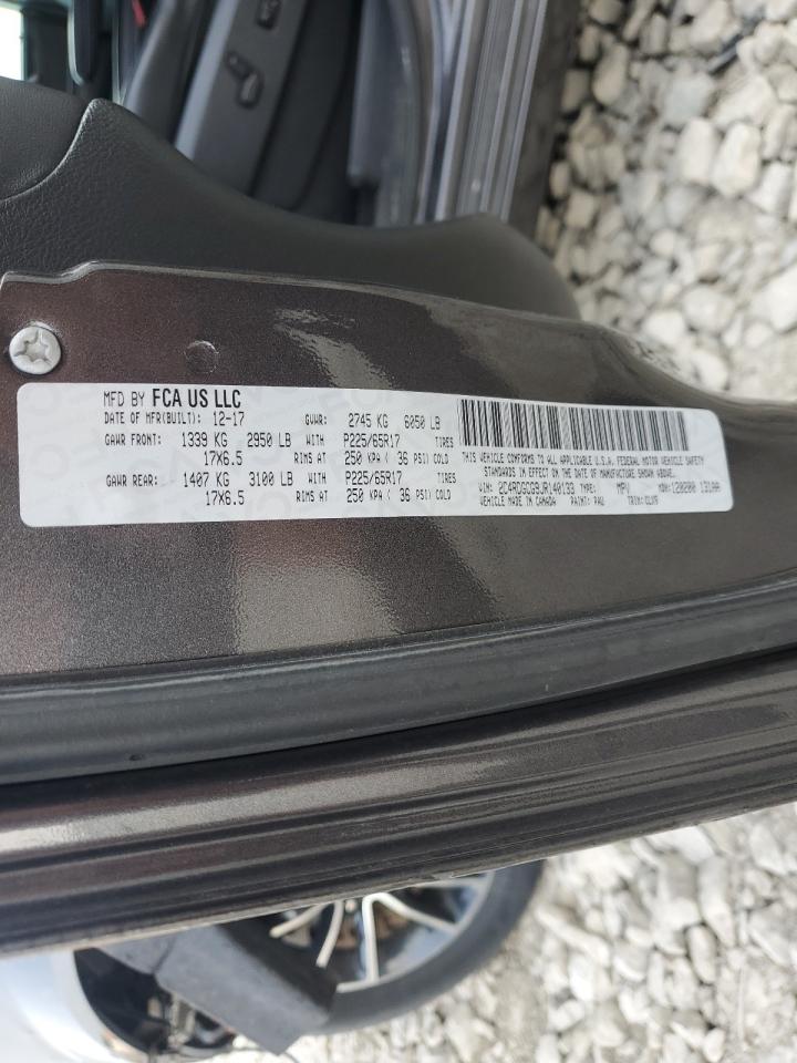 2018 Dodge Grand Caravan Sxt VIN: 2C4RDGCG9JR140133 Lot: 64721645