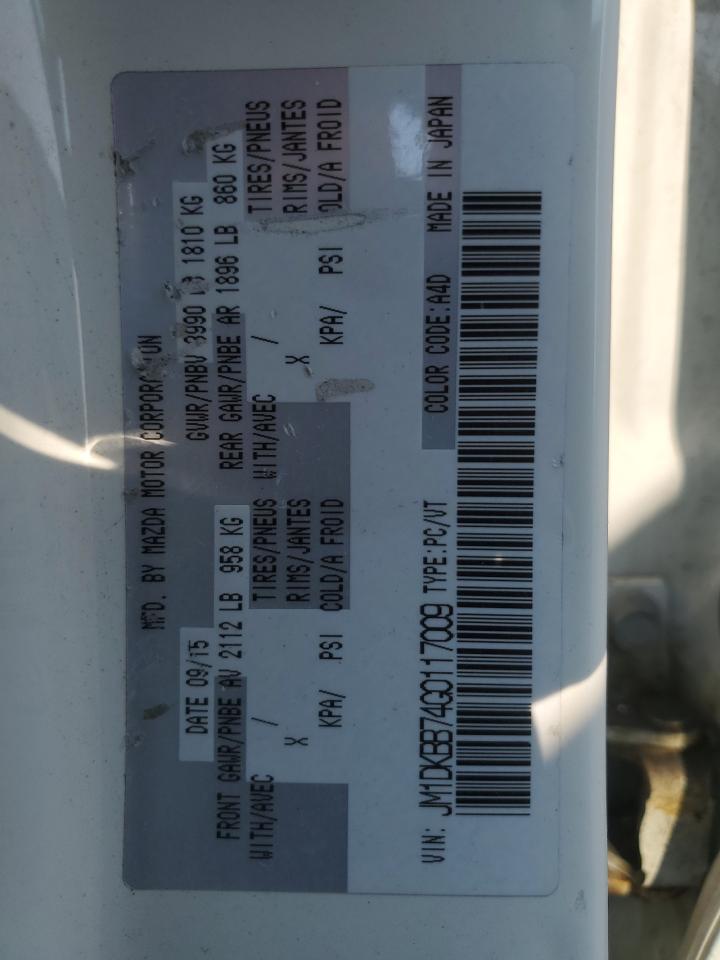 2016 Mazda Cx-3 Sport VIN: JM1DKBB74G0117009 Lot: 65828655