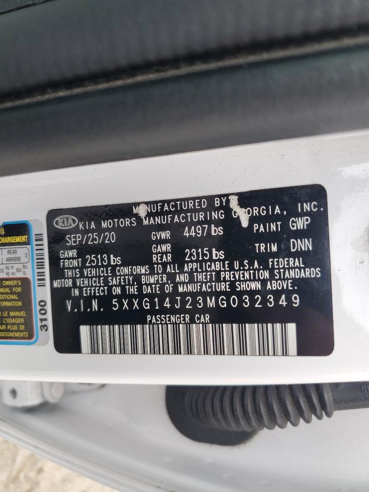 2021 Kia K5 Lxs VIN: 5XXG14J23MG032349 Lot: 64055185