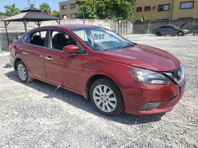  NISSAN SENTRA 2017 Czerwony