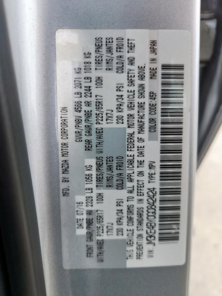 2016 Mazda Cx-5 Sport VIN: JM3KE4BY0G0842424 Lot: 64355715