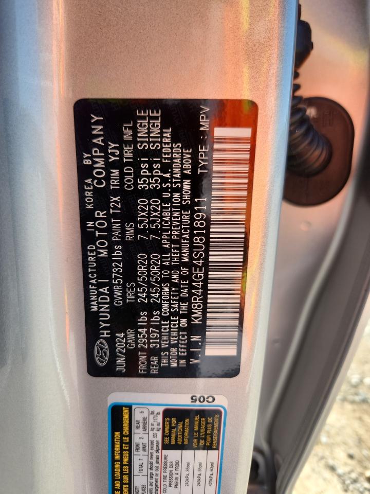 2025 Hyundai Palisade Sel Premium VIN: KM8R44GE4SU818911 Lot: 65370845