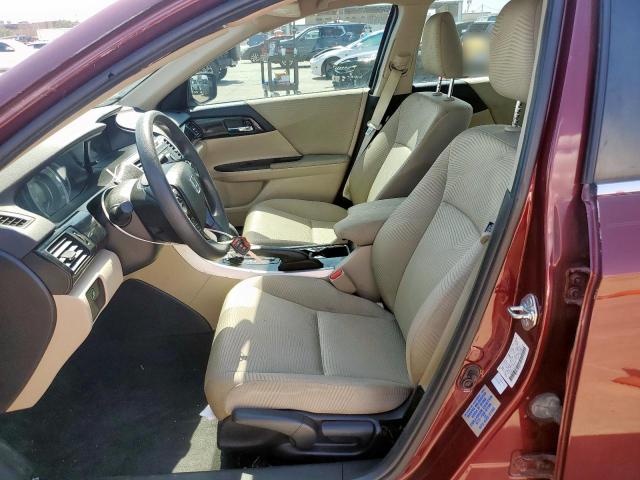 Sedans HONDA ACCORD 2016 Burgundy