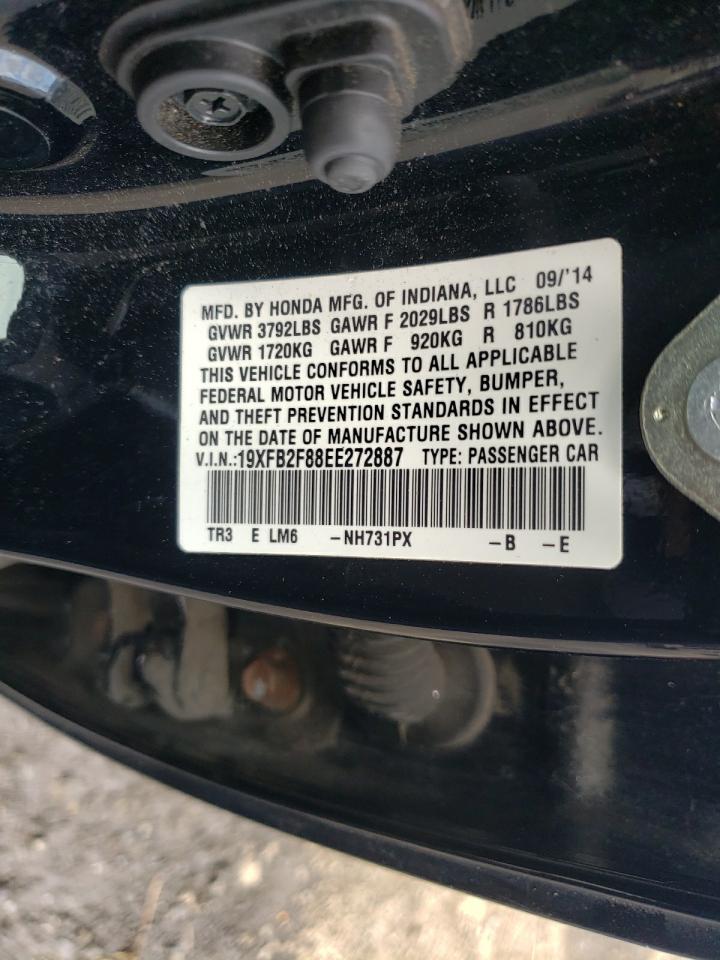 2014 Honda Civic Ex VIN: 19XFB2F88EE272887 Lot: 64805575