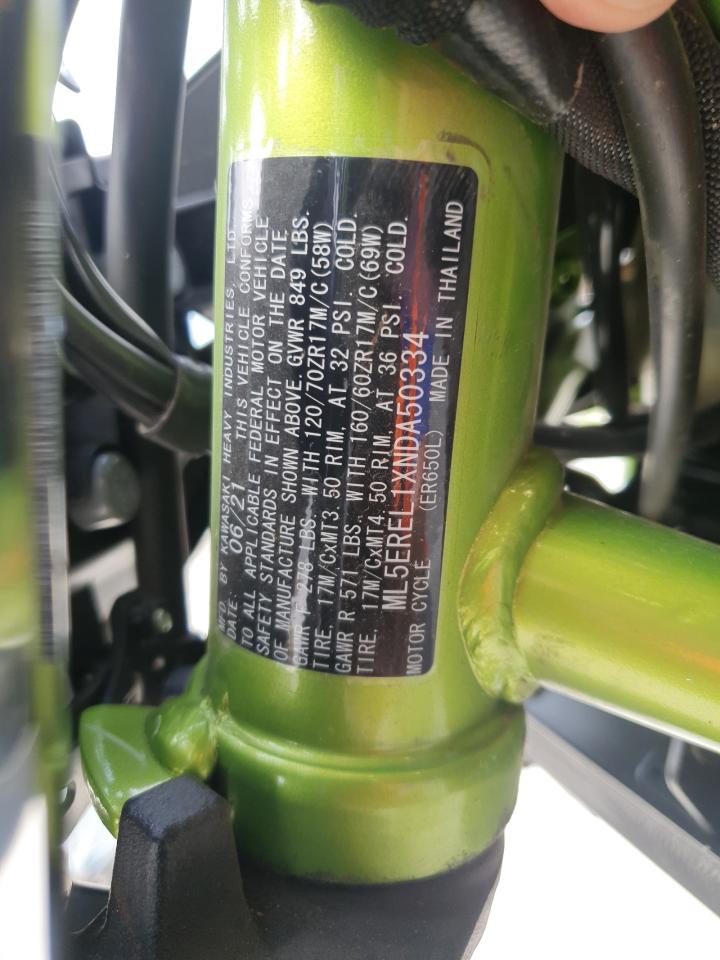 ml5erel1xnda50334 ML5EREL1XNDA50334 2022 Kawasaki Er650 L