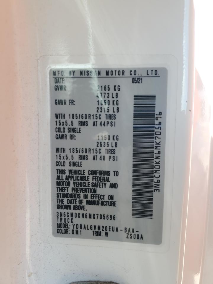 2021 Nissan Nv200 2.5S VIN: 3N6CM0KN6MK705696 Lot: 64268535