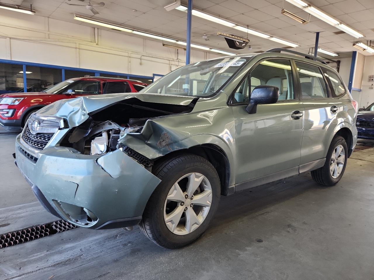 2016 Subaru Forester 2.5I green suv gas JF2SJABC5GH435256 photo #1