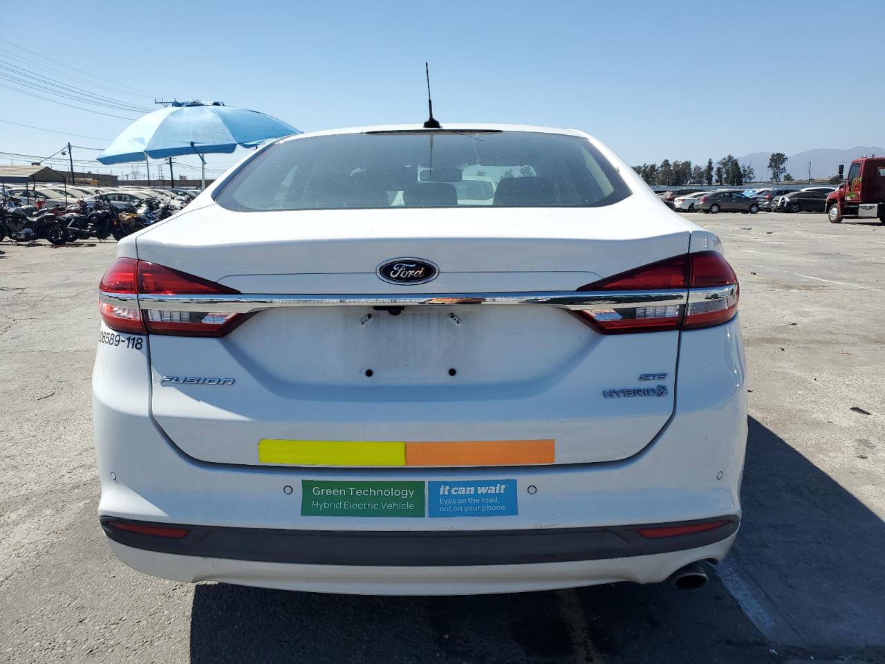 2018 Ford Fusion Se Hybrid VIN: 3FA6P0LU9JR278732 Lot: 66071165
