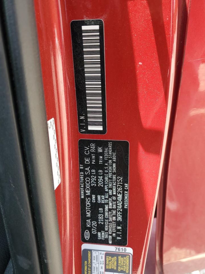 2021 Kia Forte Fe VIN: 3KPF24AD4ME267152 Lot: 65679925