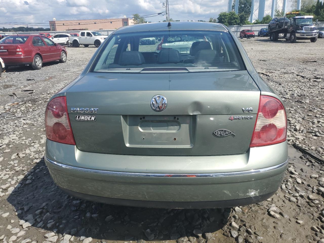 2002 Volkswagen Passat Glx 4Motion VIN: WVWTH63B22P118938 Lot: 64662765