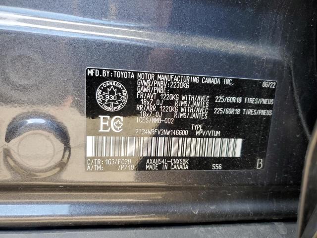 2022 TOYOTA RAV4 SE  