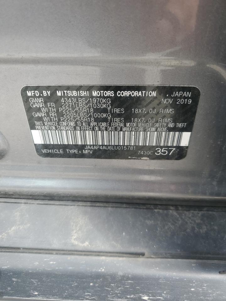 2020 Mitsubishi Outlander Sport Se VIN: JA4AP4AU6LU015781 Lot: 63578915