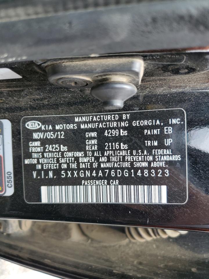 2013 Kia Optima Ex VIN: 5XXGN4A76DG148323 Lot: 65631995