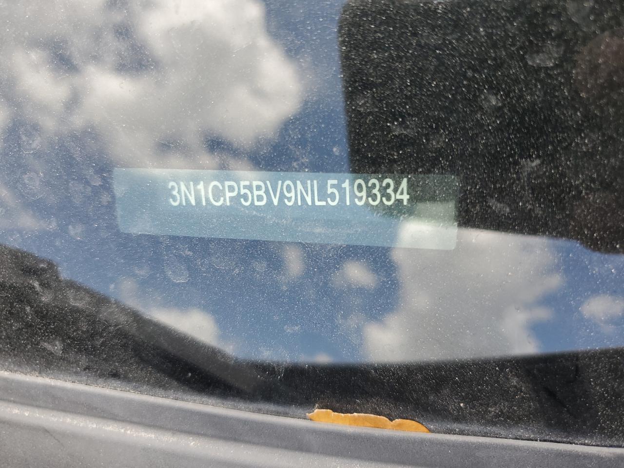 2022 Nissan Kicks S VIN: 3N1CP5BV9NL519334 Lot: 65480805