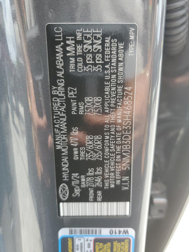 5nmjb3de3sh468524 5NMJB3DE3SH468524 2025 Hyundai Tucson Sel