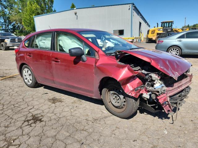  SUBARU IMPREZA 2015 Czerwony