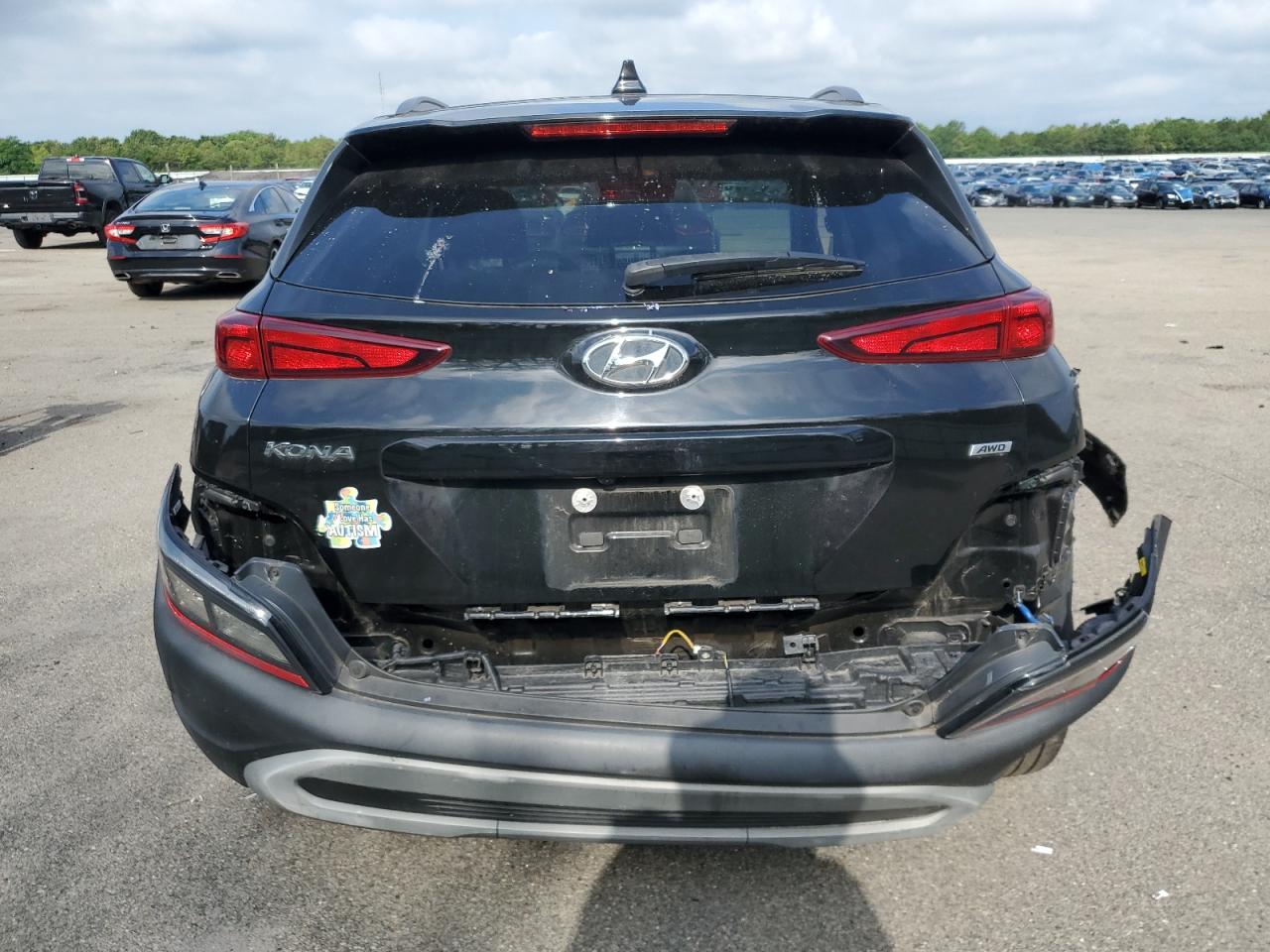 2022 Hyundai Kona Sel VIN: KM8K6CAB7NU809354 Lot: 62405525