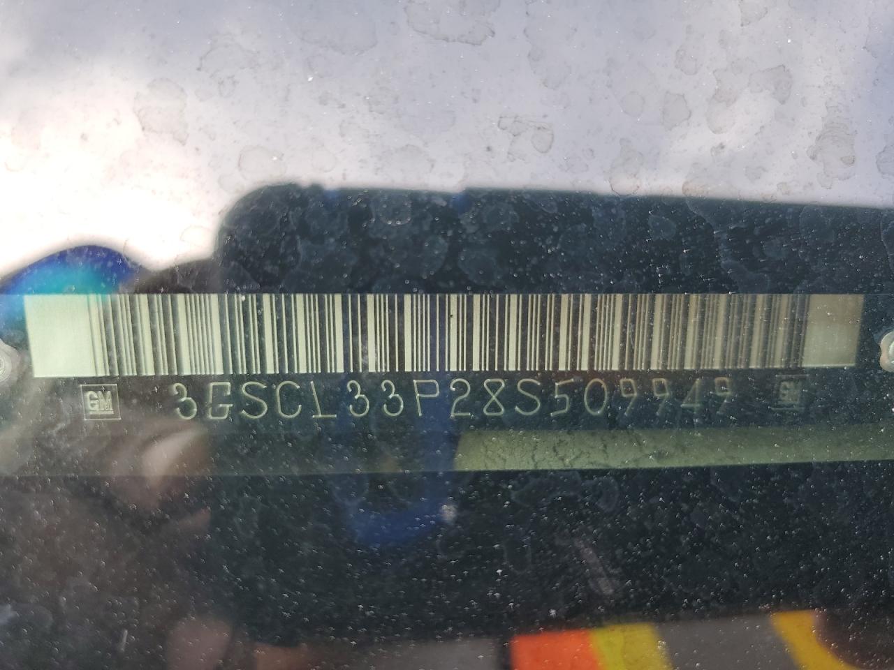 2008 Saturn Vue Xe VIN: 3GSCL33P28S509949 Lot: 63700275