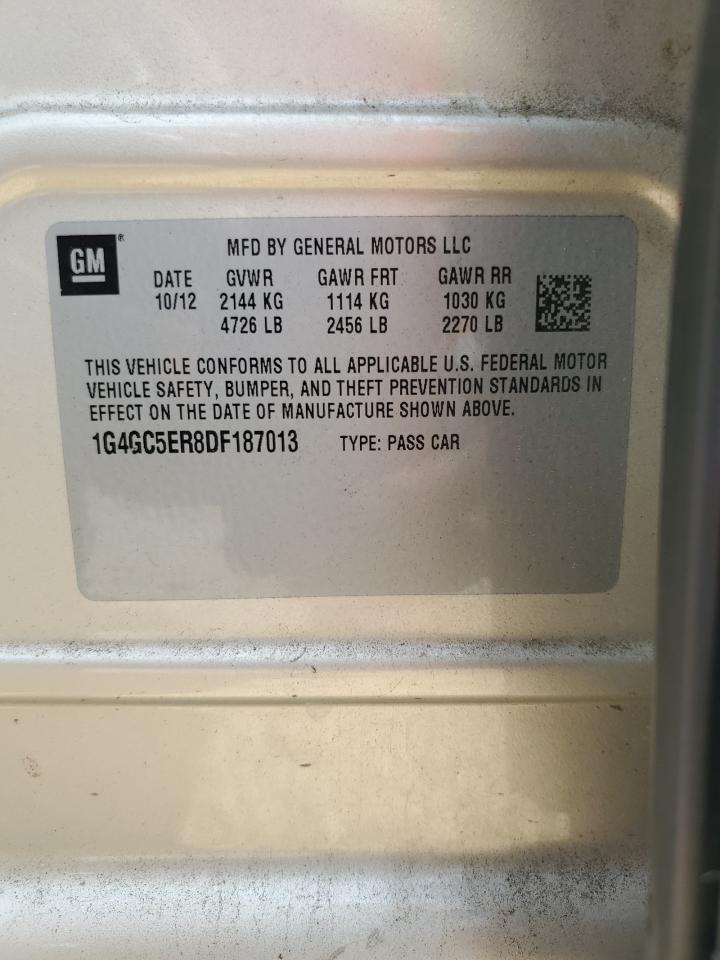 2013 Buick Lacrosse VIN: 1G4GC5ER8DF187013 Lot: 64670855