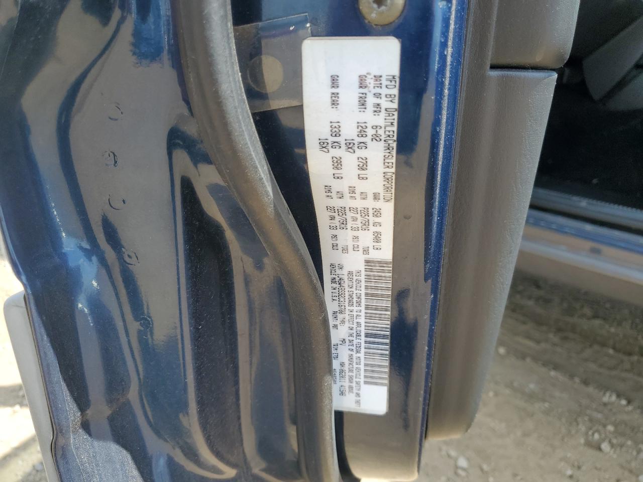 2002 Jeep Grand Cherokee Laredo VIN: 1J4GW48S92C316700 Lot: 63496945