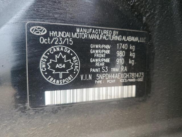 2016 HYUNDAI ELANTRA SE  