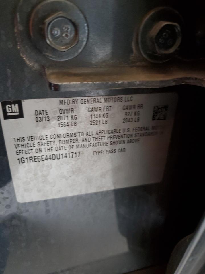 2013 Chevrolet Volt VIN: 1G1RE6E44DU141717 Lot: 64888585
