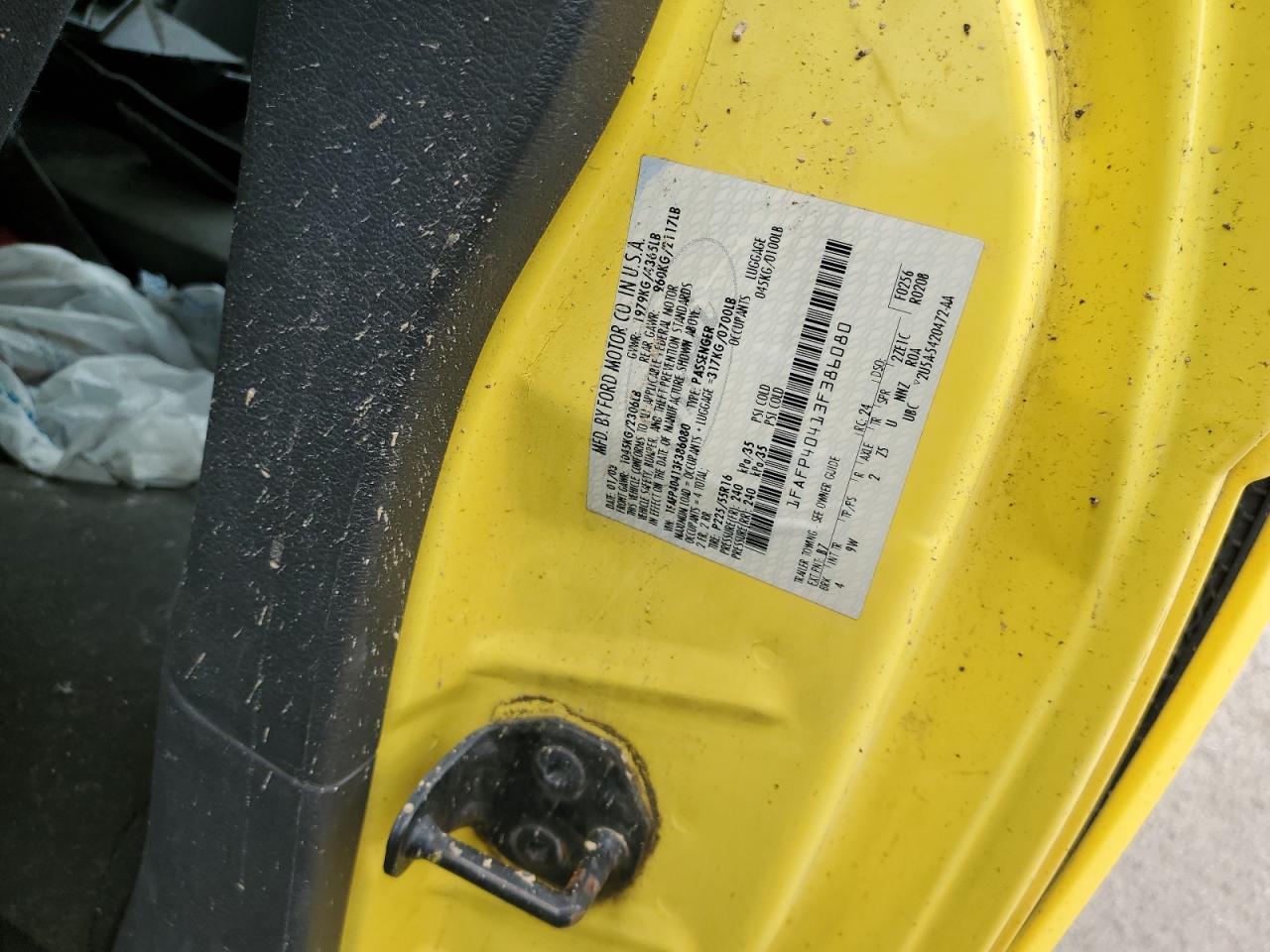 2003 Ford Mustang VIN: 1FAFP40413F386080 Lot: 63077455