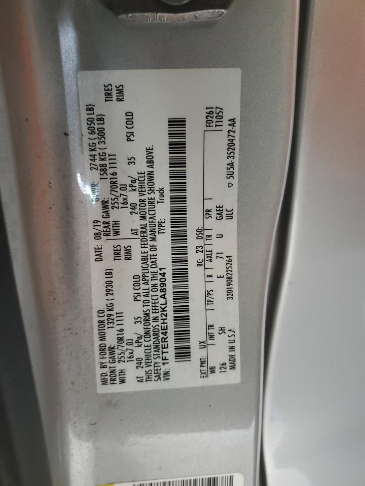 2019 Ford Ranger Xl VIN: 1FTER4EH2KLA89041 Lot: 65317785