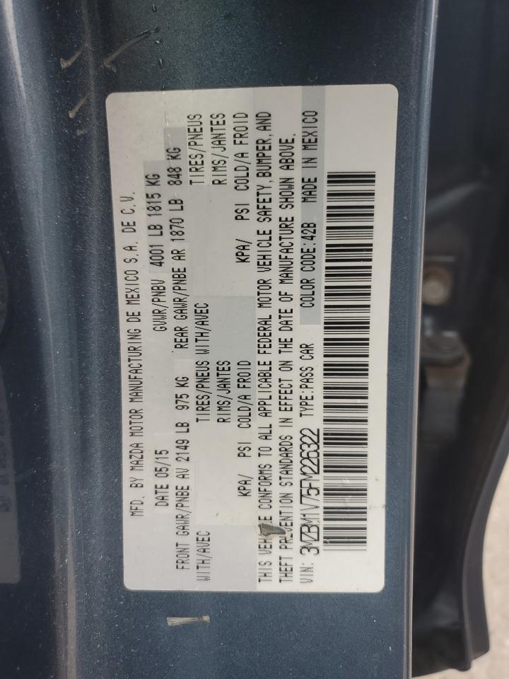 2015 Mazda 3 Touring VIN: 3MZBM1V75FM226322 Lot: 63765415