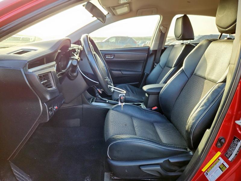  TOYOTA COROLLA 2014 Czerwony