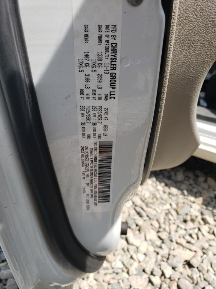 2014 Dodge Grand Caravan Sxt VIN: 2C4RDGCG1ER242371 Lot: 64479595