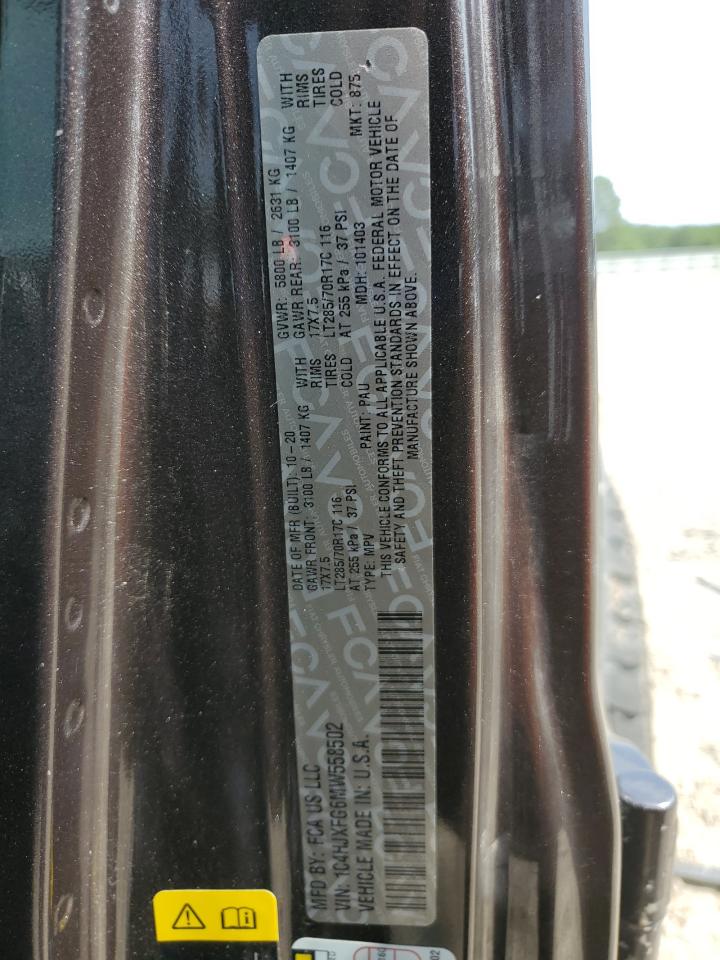 2021 Jeep Wrangler Unlimited Rubicon VIN: 1C4HJXFG6MW558502 Lot: 63558875