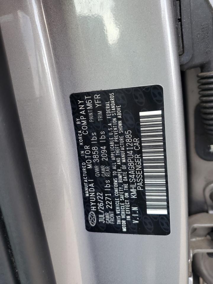 2023 Hyundai Elantra Sel VIN: KMHLS4AG8PU412885 Lot: 63384625