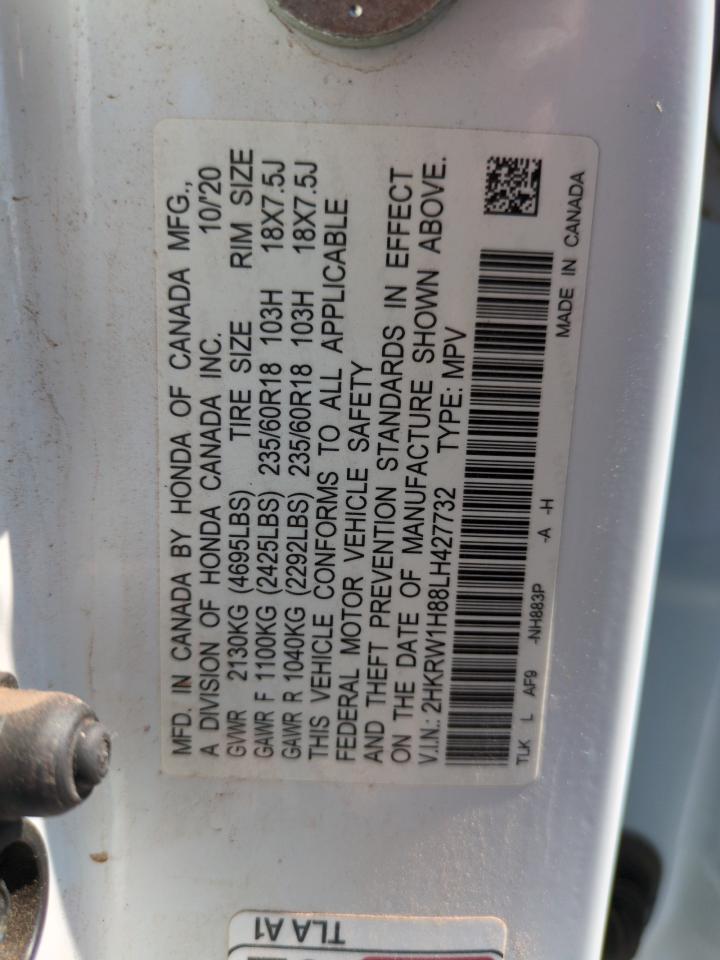2020 Honda Cr-V Exl VIN: 2HKRW1H88LH427732 Lot: 64684685