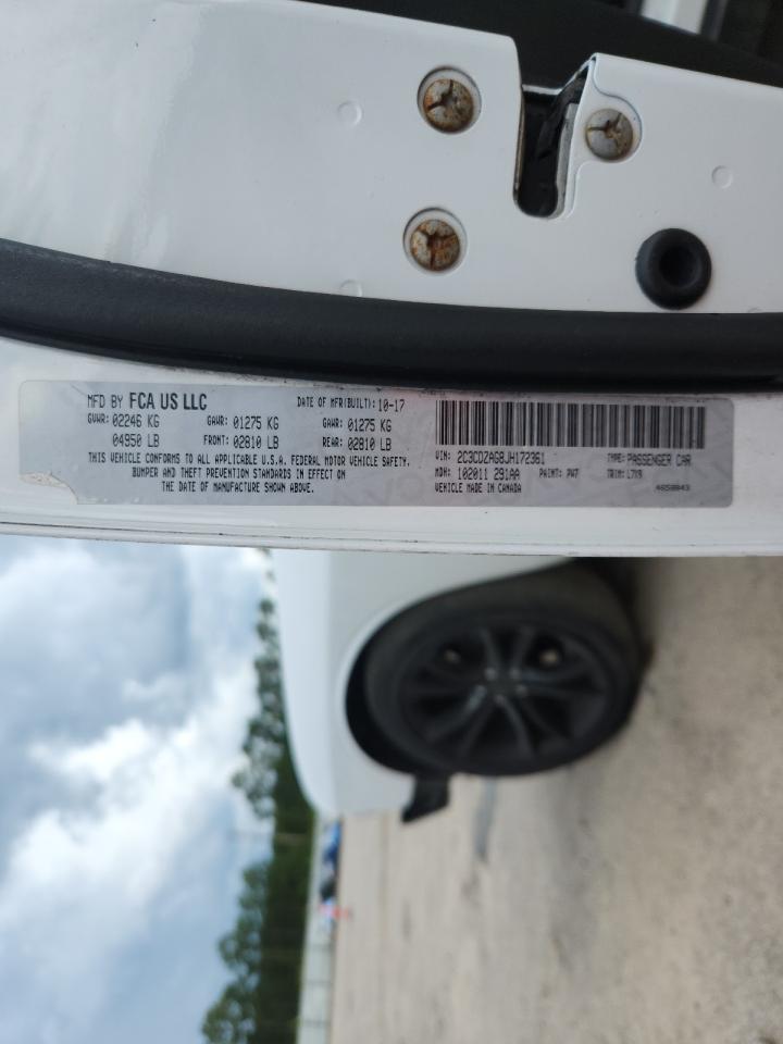 2018 Dodge Challenger Sxt VIN: 2C3CDZAG8JH172361 Lot: 64964845