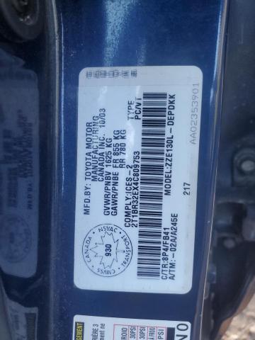2004 TOYOTA COROLLA CE  