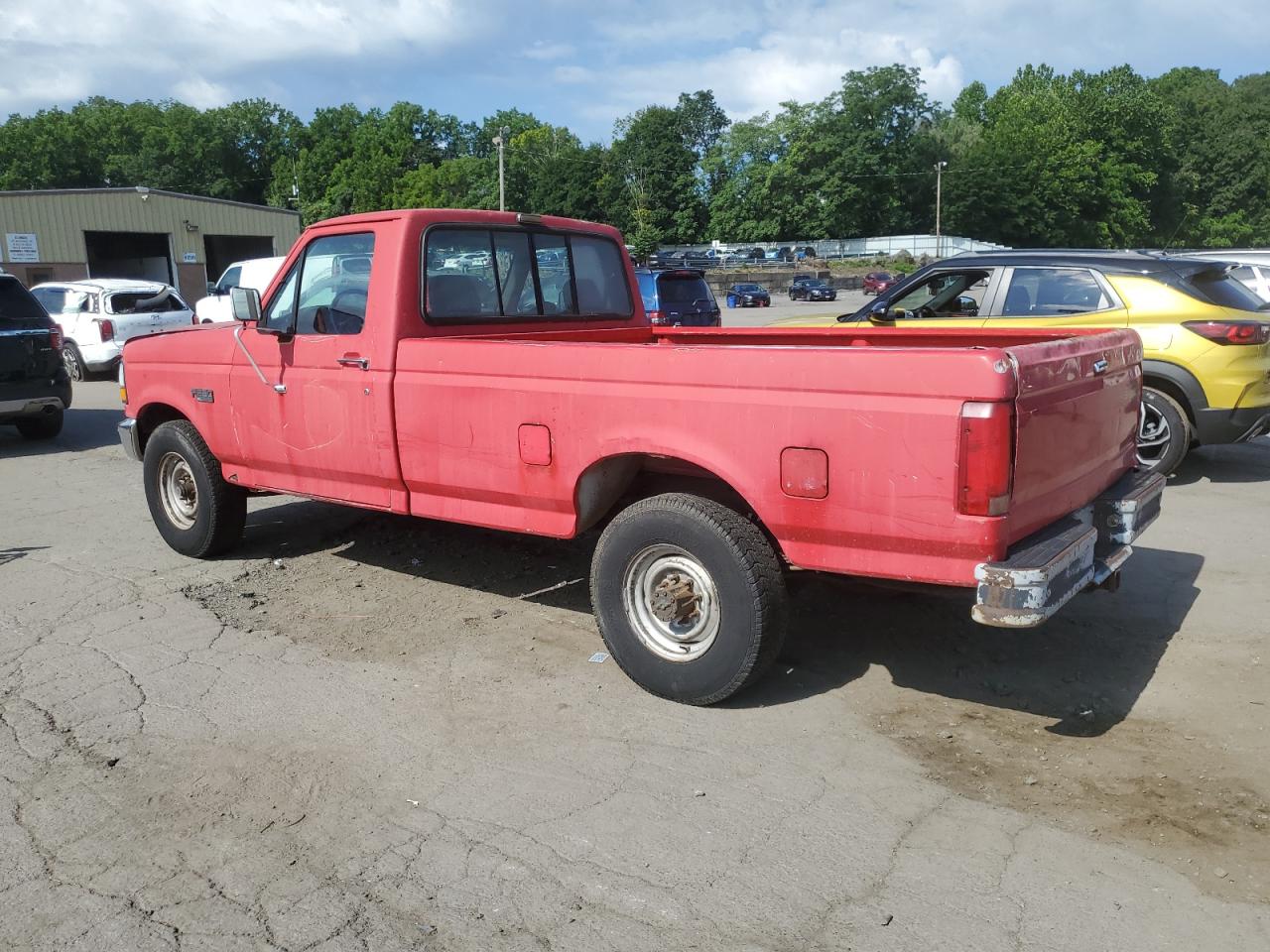1992 Ford F250 red null gas 1FTHF25H3PNA11051 photo #3