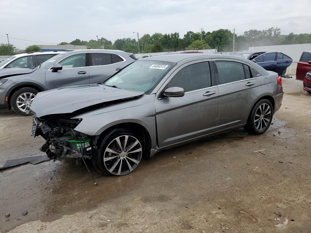 2013 Chrysler 200 Touring grey null gas 1C3CCBBB2DN624457 photo #1