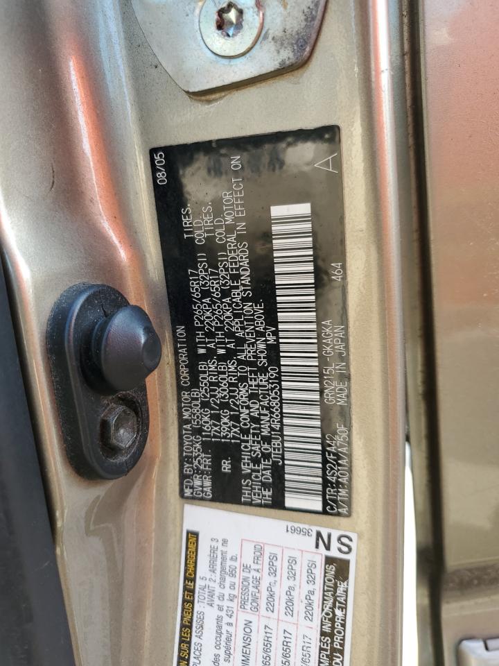 2010 Toyota 4Runner Sr5 VIN: JTEBU14R668053190 Lot: 66757145